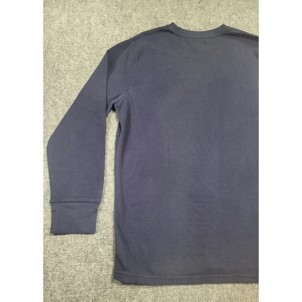 Polo Ralph Lauren Shirt Men's X-Large Blue Waffle Knit Thermal Cotton Blend